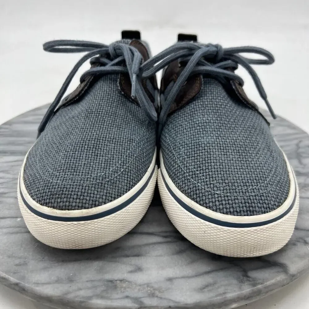 Tommy Bahama Mens 9.5 Boat Shoes Blue‎ Brown Sandrino Sneakers Lace Up TB7F10147